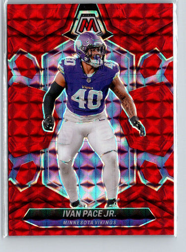 2024 Panini Mosaic #146 Ivan Pace Jr. Mosaic Red P39