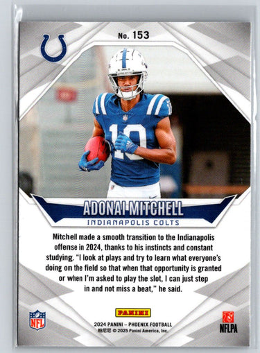 2024 Panini Phoenix #153 Adonai Mitchell International P39