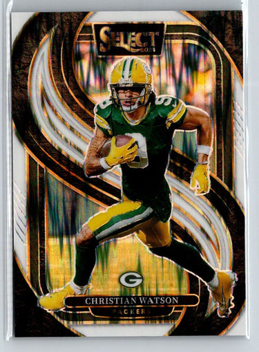 2024 Panini Select #138 Christian Watson Silver Prizm Die Cut P40
