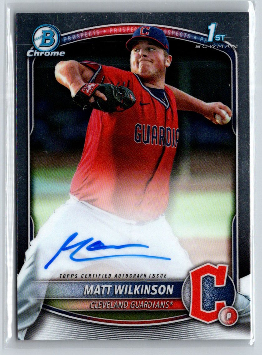 2025 Bowman #CPA-MW Matt Wilkinson Chrome Prospect Autographs P40