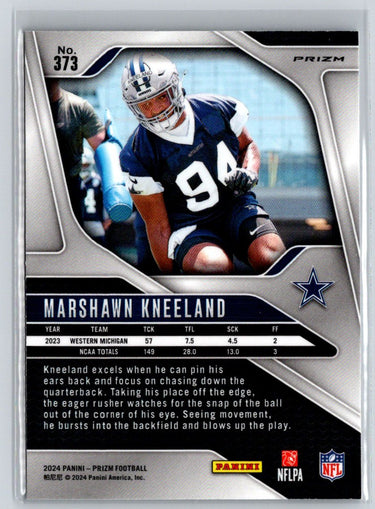 2024 Panini Prizm #373 Marshawn Kneeland Silver P40
