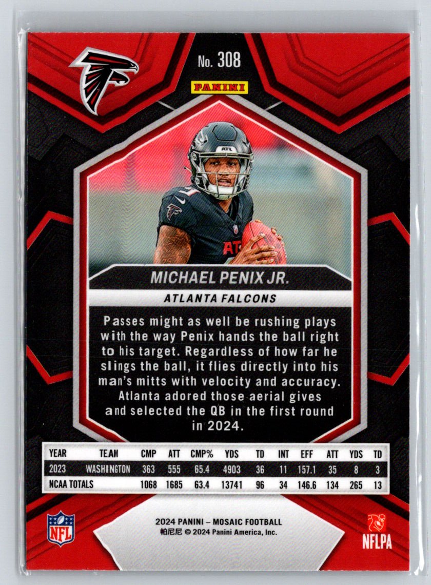 2024 Panini Mosaic #308 Michael Penix Jr. P41