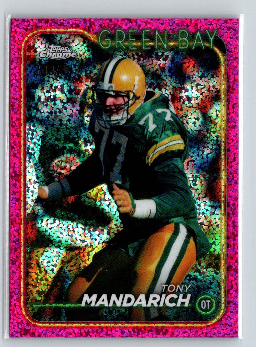 2024 Topps Chrome #80 Tony Mandarich Magenta Speckle Refractor #/399 P41