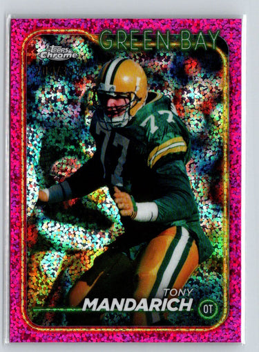 2024 Topps Chrome #80 Tony Mandarich Magenta Speckle Refractor #/399 P41