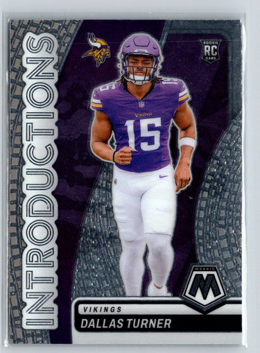 2024 Panini Mosaic #9 Dallas Turner Introductions Mosaic P41