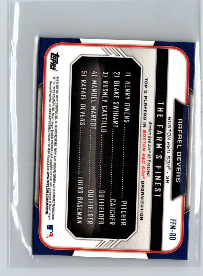 2015 Bowman #FFM-RD Rafael Devers The Farm's Finest Minis P41