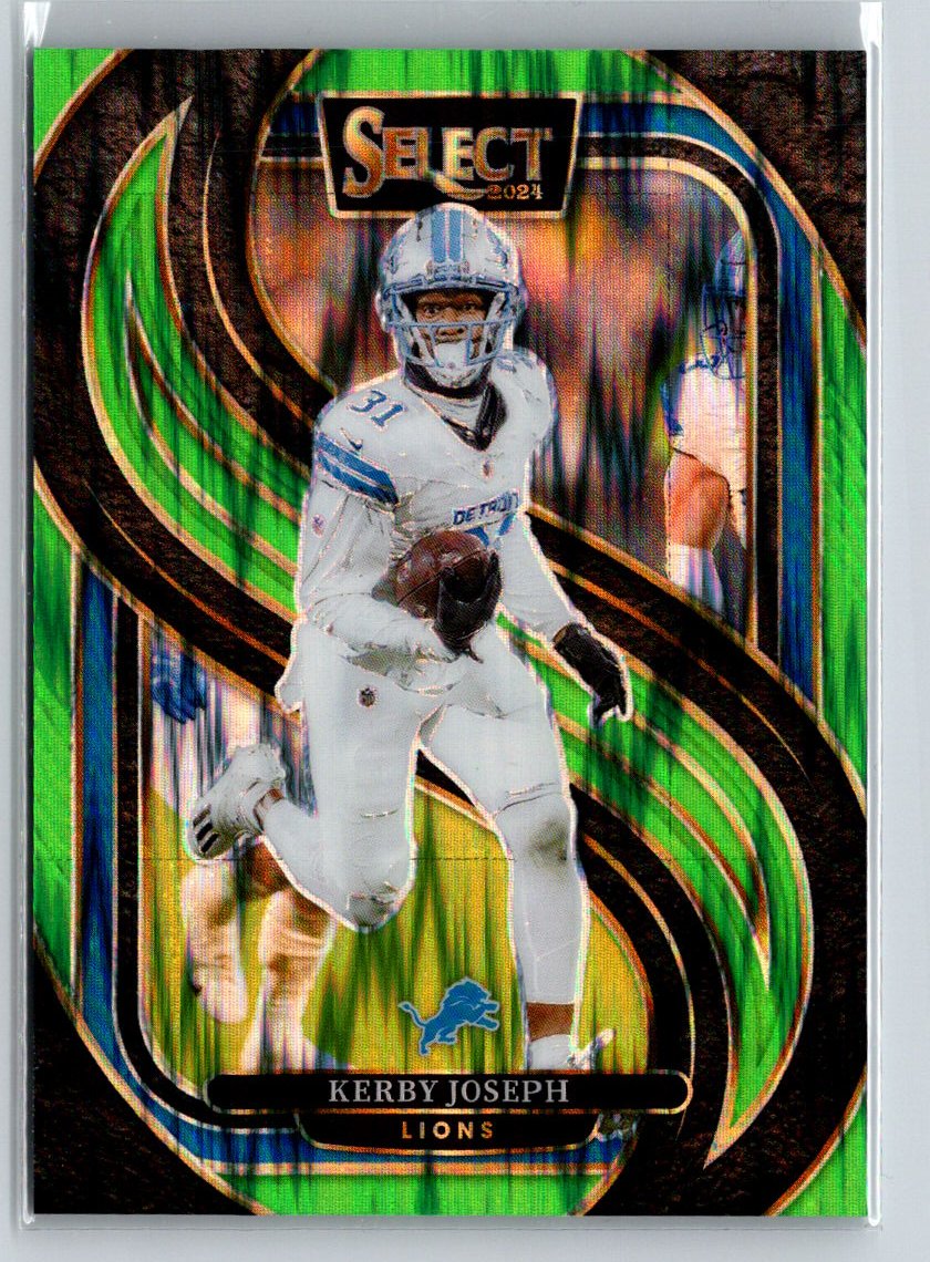 2024 Panini Select #177 Kerby Joseph Neon Green Prizm Shock #/499 P42