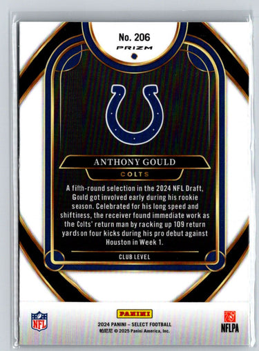 2024 Panini Select #206 Anthony Gould Red & Blue Prizm Shock P42
