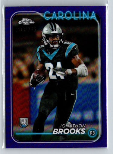 2024 Topps Chrome #216 Jonathon Brooks Purple Refractor #/275 P43