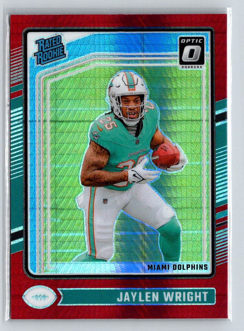 2024 Donruss Optic #249 Jaylen Wright Red Hyper P43