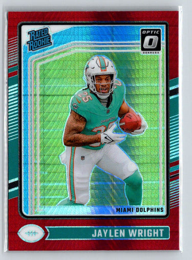 2024 Donruss Optic #249 Jaylen Wright Red Hyper P43