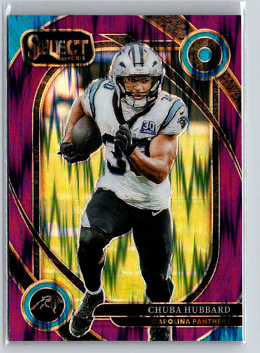 2024 Panini Select #238 Chuba Hubbard Purple Prizm Shock #/360 P44