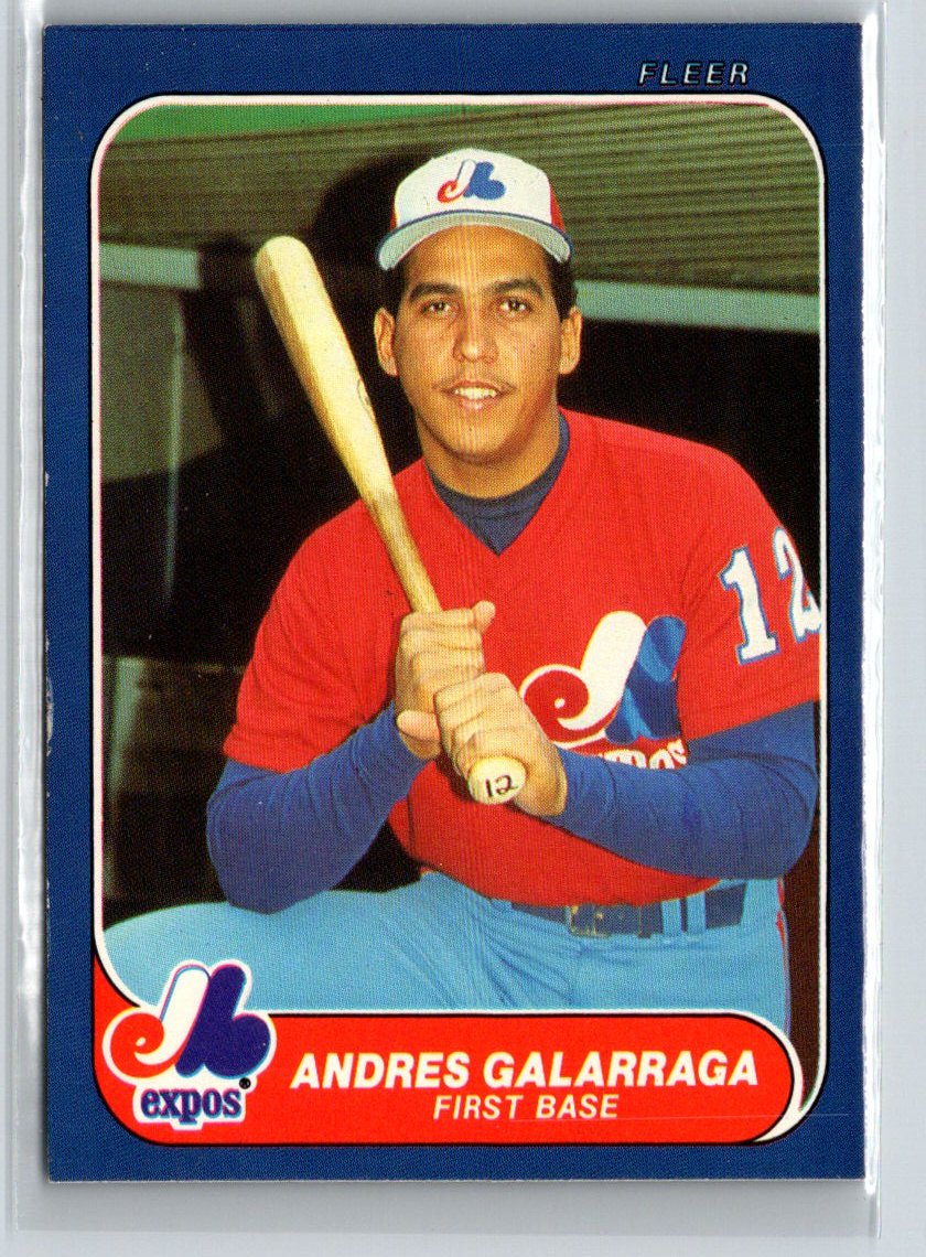 1986 Fleer Update #U-44 Andres Galarraga P44