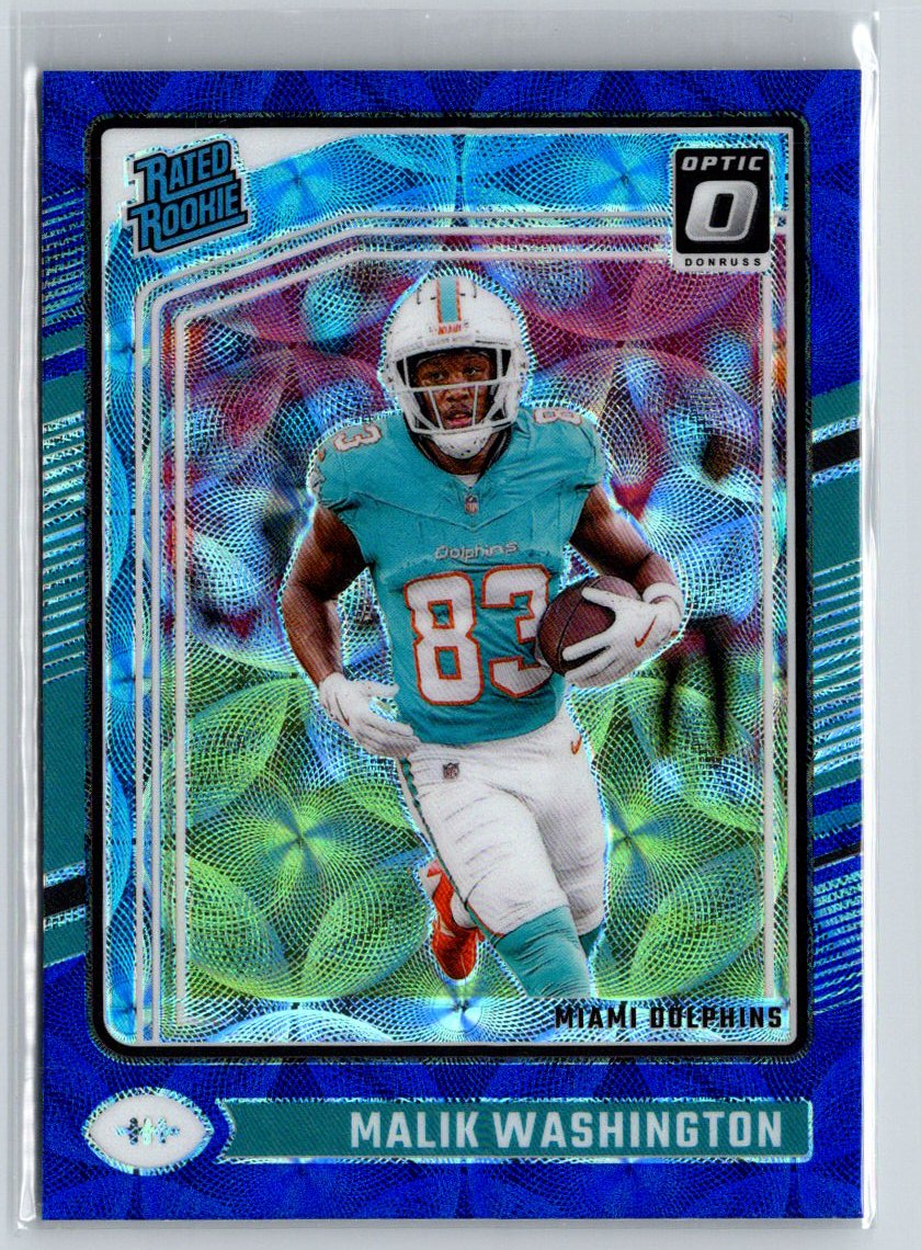 2024 Donruss Optic #272 Malik Washington Blue Hyper P44