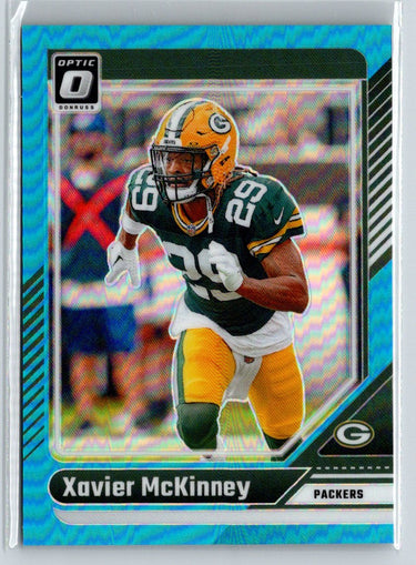 2024 Donruss Optic #75 Xavier McKinney Aqua #/299 P45