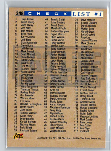 1996 Pro Line #348 Drew Bledsoe Anaheim National P46