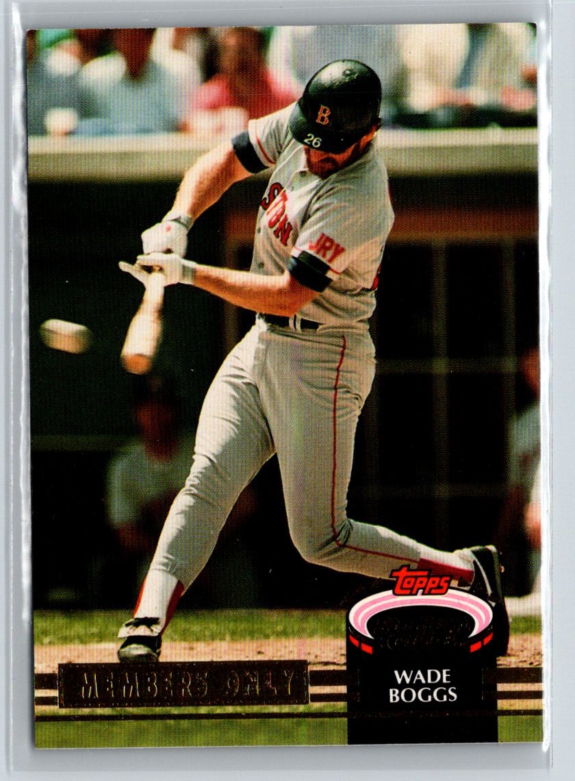 1992 Stadium Club Members Only #NNO Wade Boggs P46