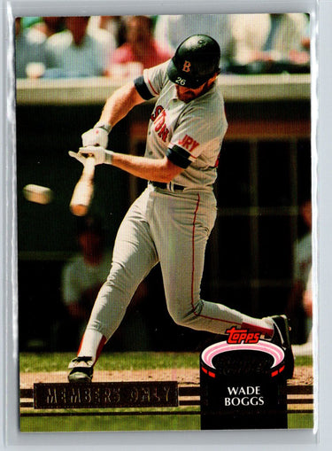 1992 Stadium Club Members Only #NNO Wade Boggs P46