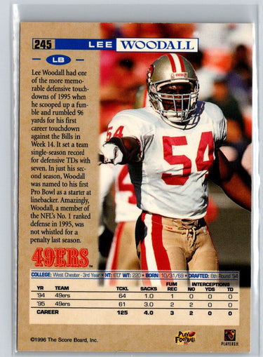 1996 Pro Line #245 Lee Woodall Anaheim National P46