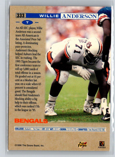 1996 Pro Line #333 Willie Anderson Anaheim National P47