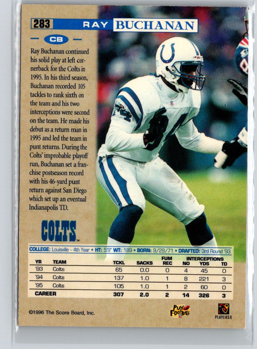 1996 Pro Line #283 Ray Buchanan Anaheim National P47