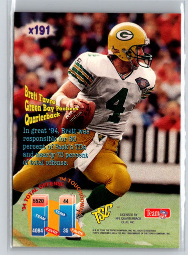 1995 Stadium Club #x191 Brett Favre P47