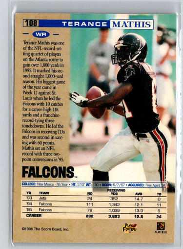 1996 Pro Line #108 Terance Mathis Anaheim National P48