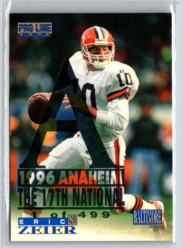 1996 Pro Line #29 Eric Zeier Anaheim National P48