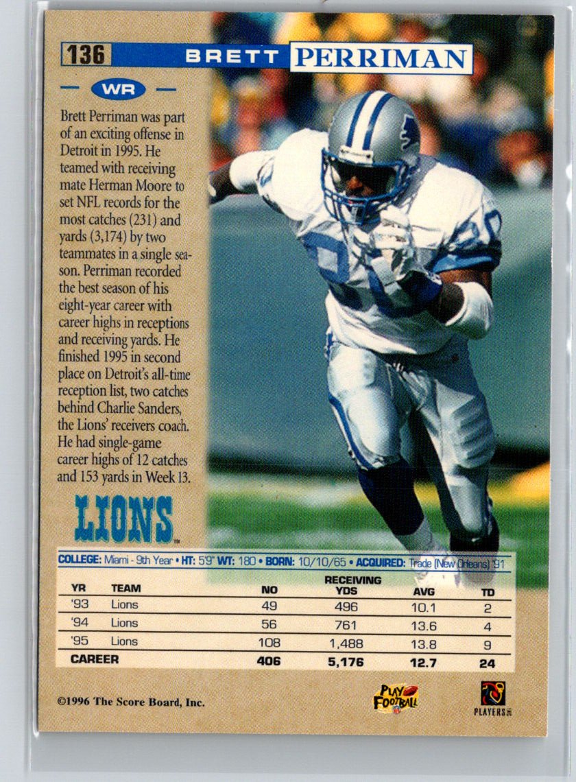 1996 Pro Line #136 Brett Perriman Anaheim National P48