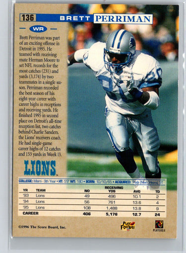 1996 Pro Line #136 Brett Perriman Anaheim National P48