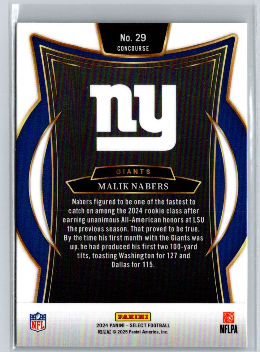 2024 Panini Select #29 Malik Nabers P48