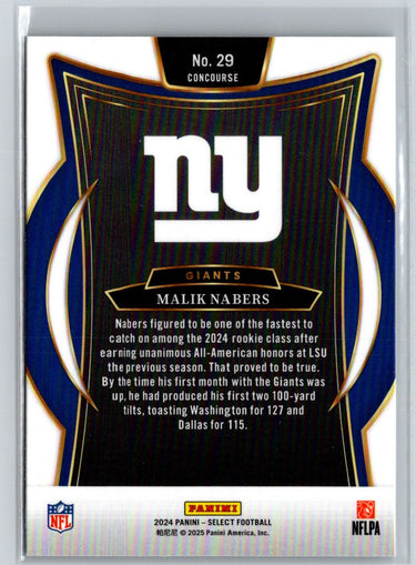 2024 Panini Select #29 Malik Nabers P48