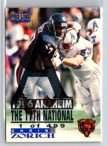 1996 Pro Line #219 Chris Zorich Anaheim National P48