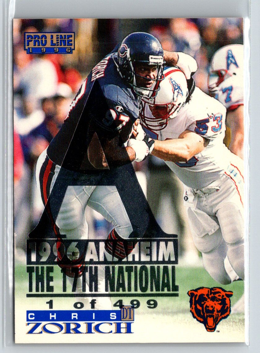 1996 Pro Line #219 Chris Zorich Anaheim National P48