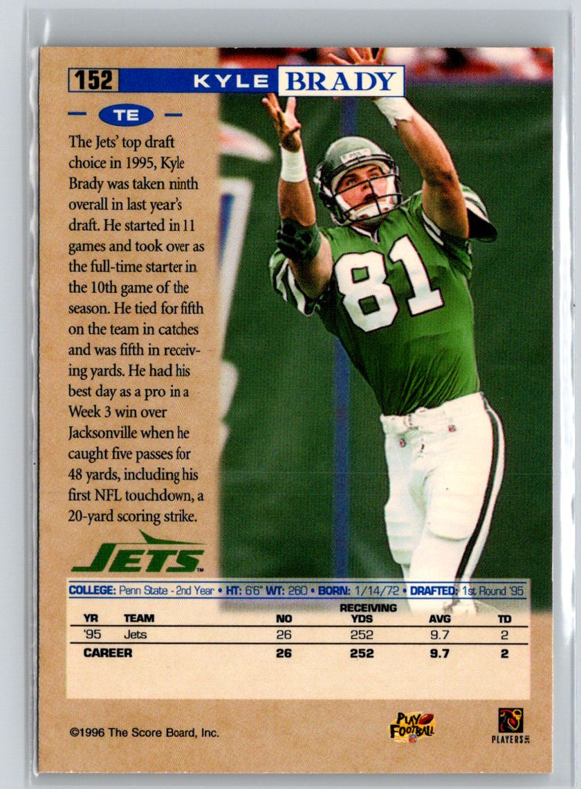 1996 Pro Line #152 Kyle Brady Anaheim National P49