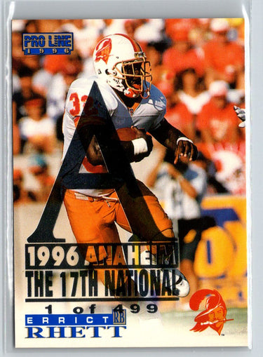 1996 Pro Line #38 Errict Rhett Anaheim National P49