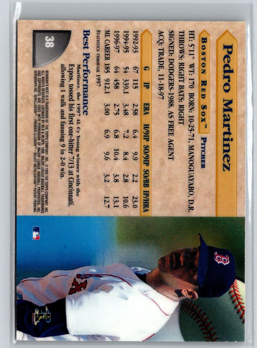 1998 Bowman's Best #38 Pedro Martinez P49