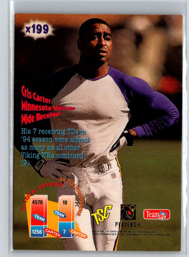 1995 Stadium Club #x199 Cris Carter P50