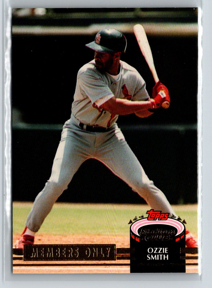 1992 Stadium Club Members Only #NNO Ozzie Smith P50
