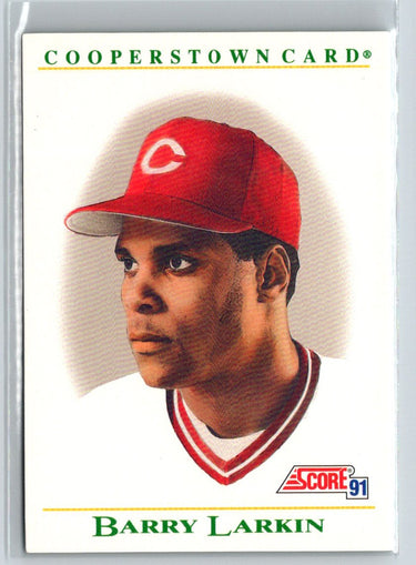 1991 Score #B2 Barry Larkin Cooperstown P50