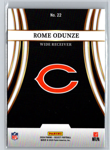 2024 Panini Select #22 Rome Odunze Turbocharged P51