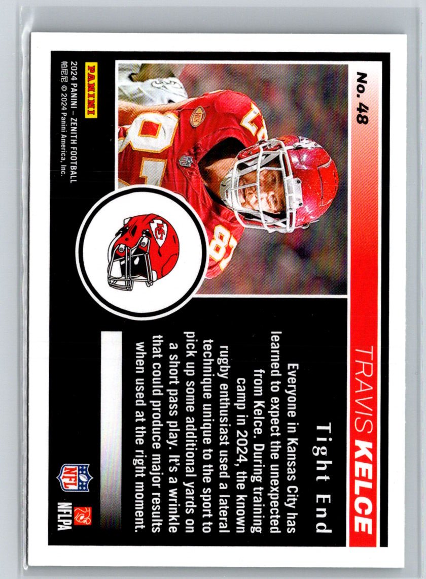 2024 Panini Zenith #48 Travis Kelce Two Minute Drill P51