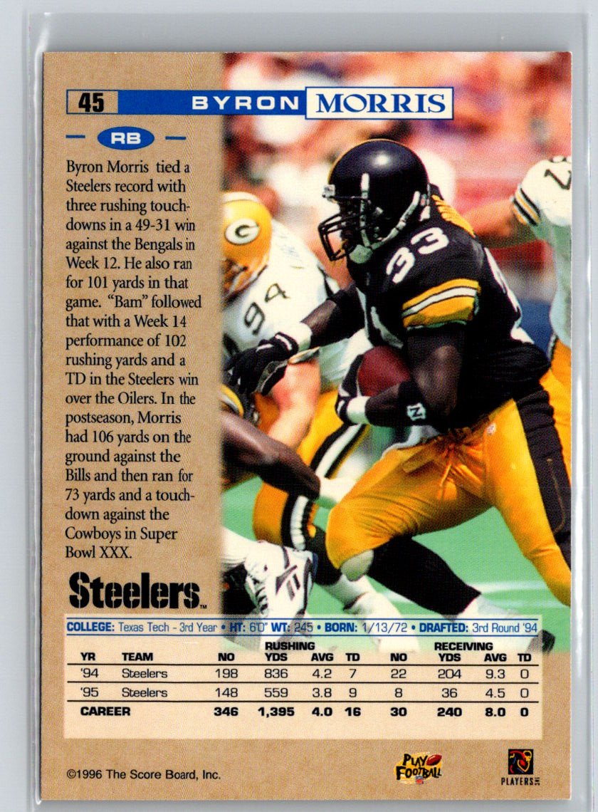 1996 Pro Line #45 Bam Morris Anaheim National P51