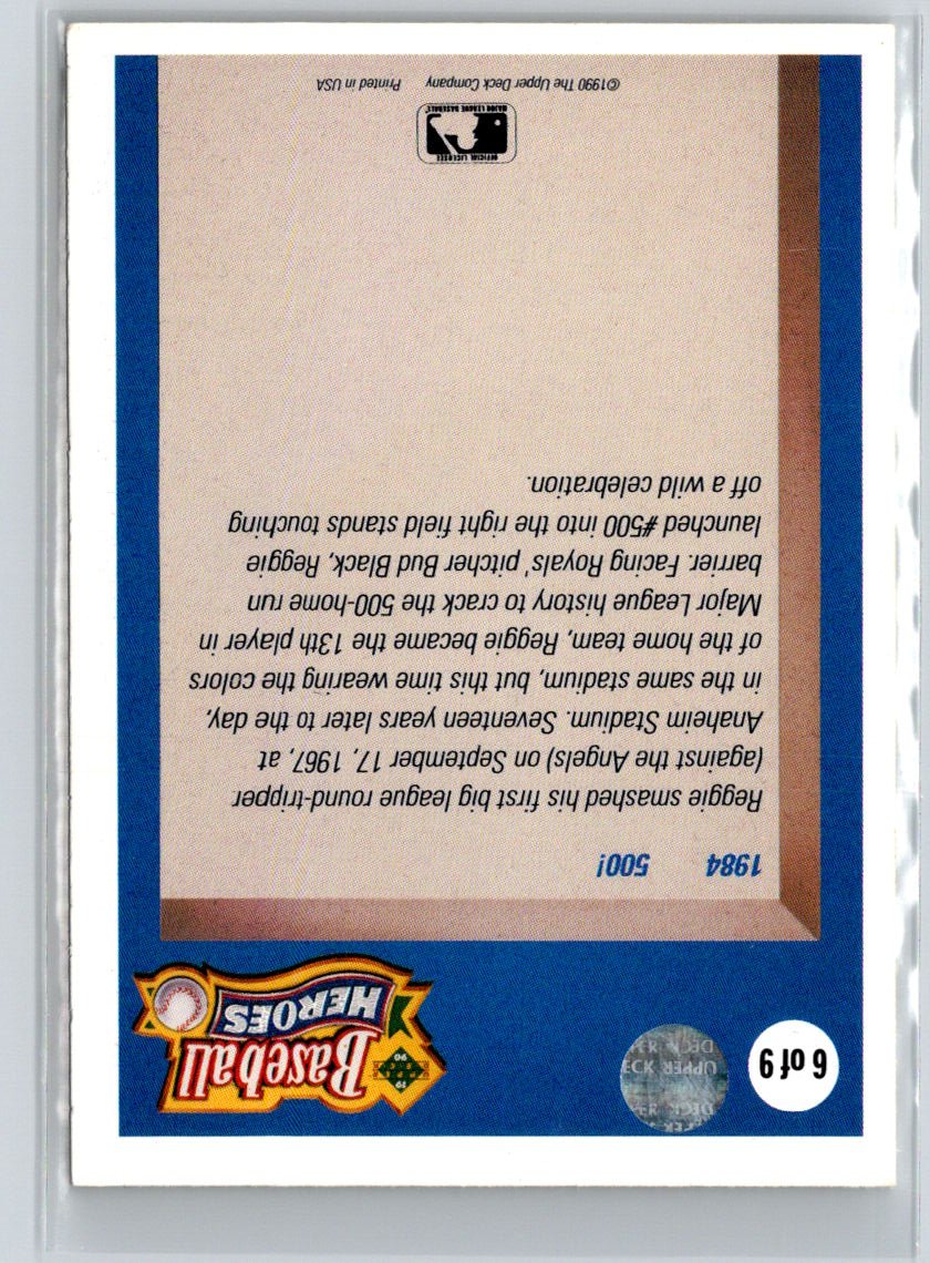 1993 Upper Deck #6 Reggie Jackson 5th Anniversary Baseball Heroes P51