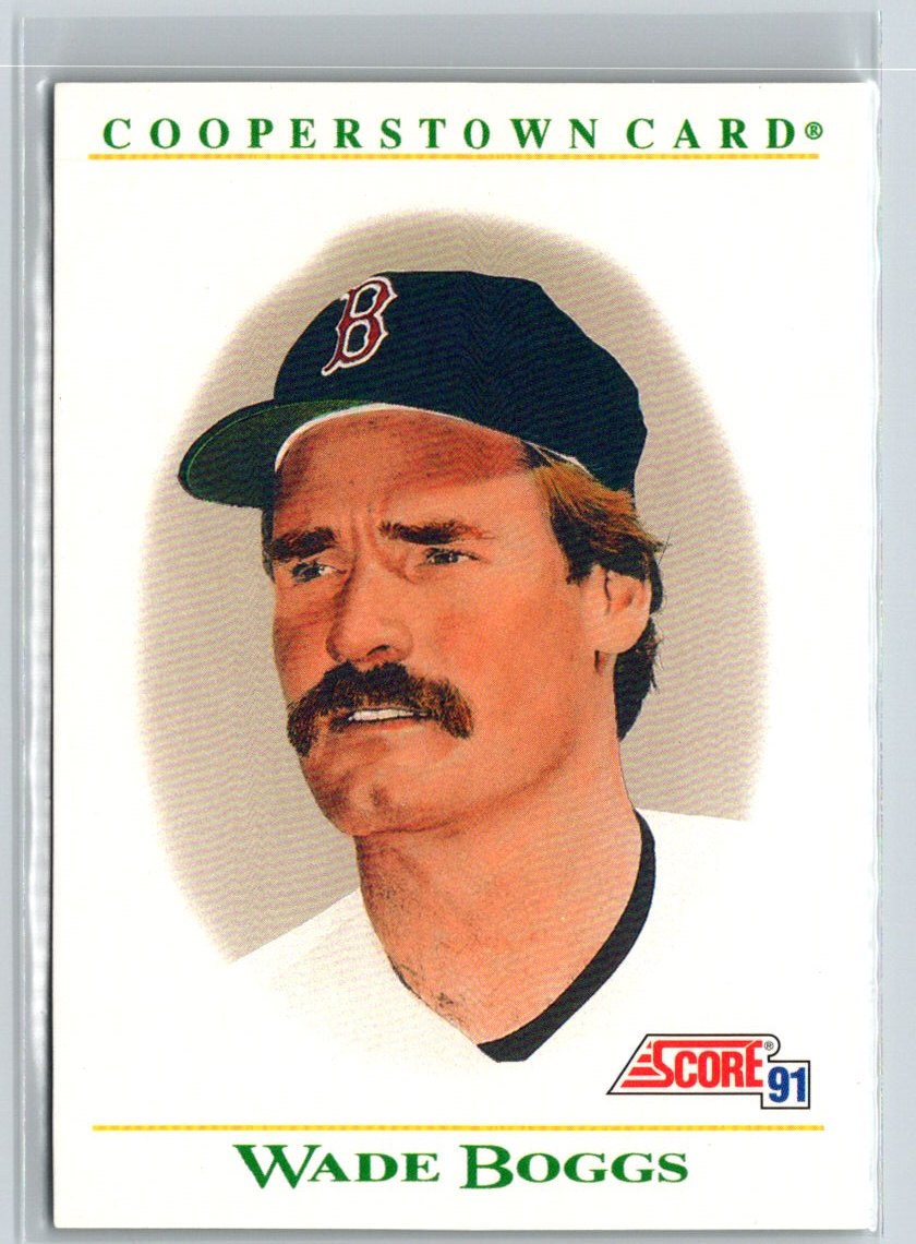 1991 Score #B1 Wade Boggs Cooperstown P51