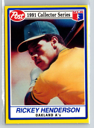 1991 Post Cereal #27 Rickey Henderson P52