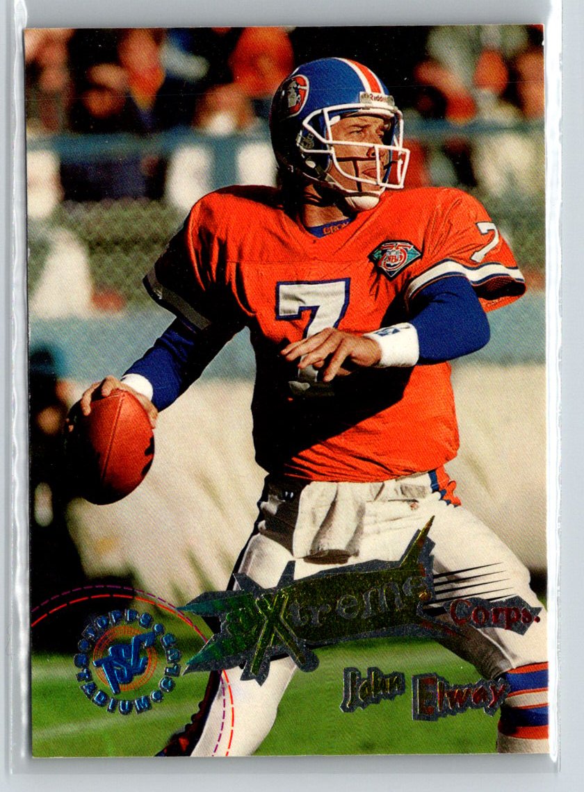 1995 Stadium Club #x189 John Elway Diffraction Members Only P52