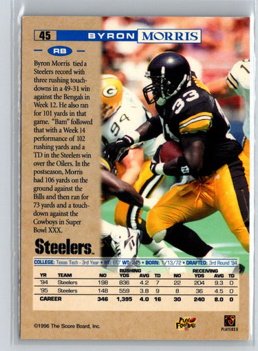 1996 Pro Line #45 Bam Morris Anaheim National P52