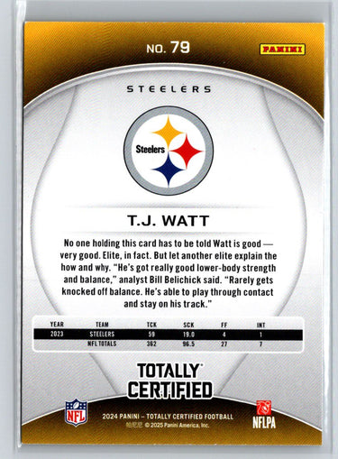 2024 Panini Totally Certified #79 T.J. Watt P52