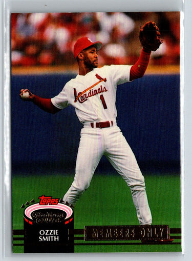 1992 Stadium Club Members Only #NNO Ozzie Smith P52